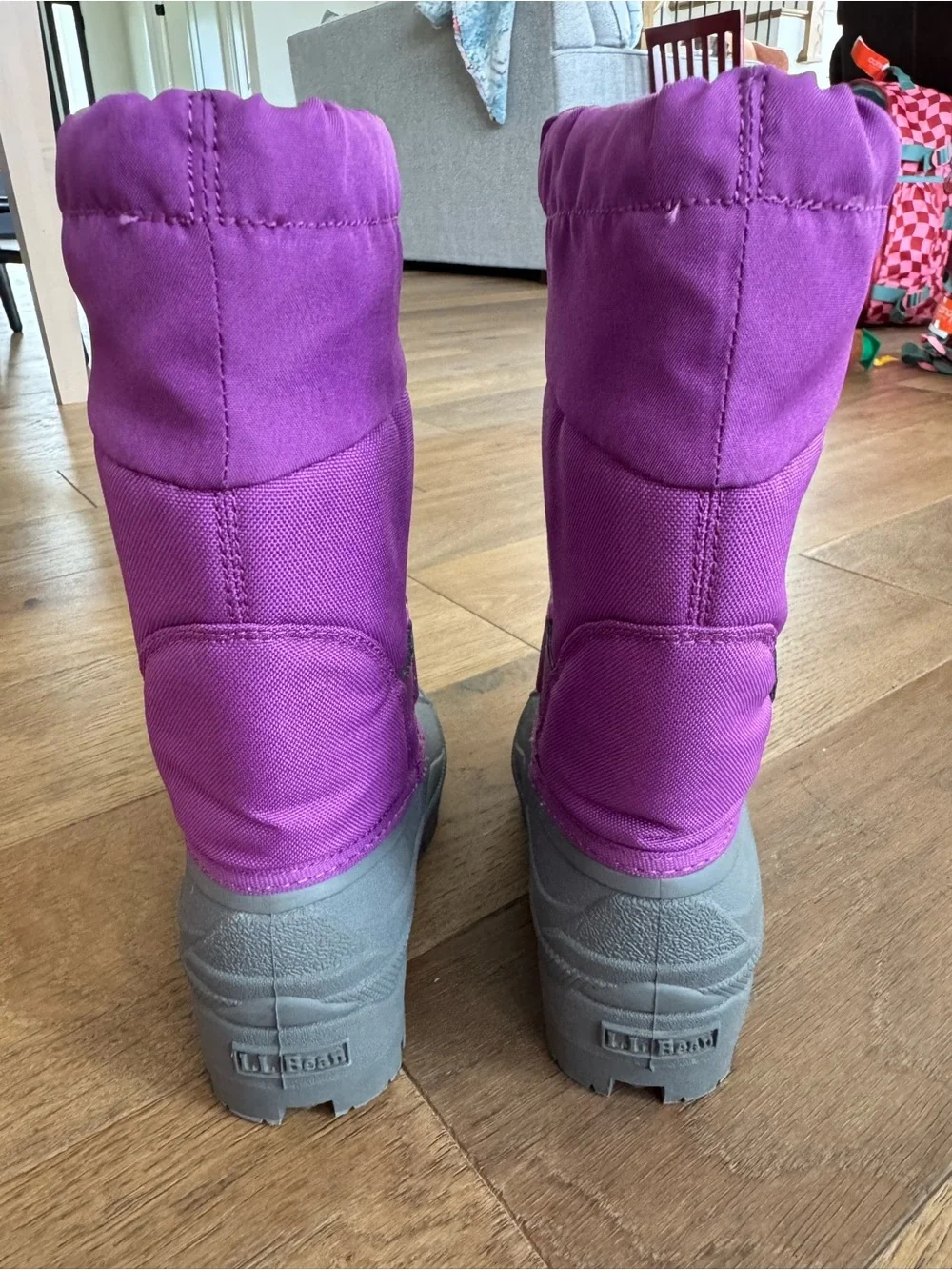 L.L.Bean Kids’ Northwoods Snow Boots Size 11 Lilac Purple